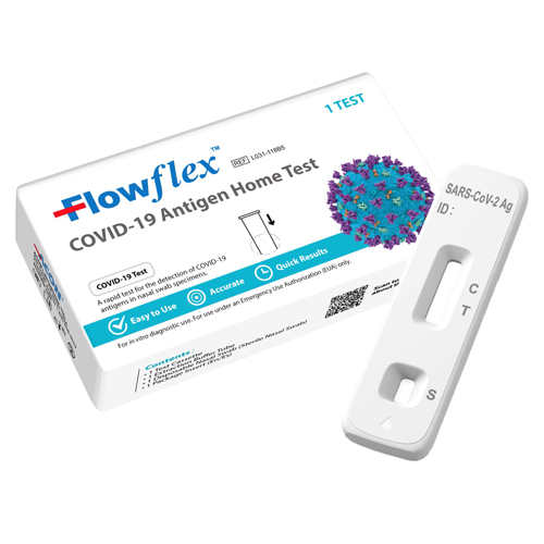 Covid19 Flowflex Antigen Rapid Nasal Home Test Single MidAtlantic